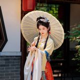 【汉服写真】梦回红楼：小姐裙裾翩跹，宛如绢中仙娥