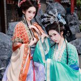 【汉服写真】双姝沐禧：高定小神仙同游，一袭罗衣并立春风里