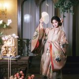 【汉服写真】明华堂汉洋折中花狸 撷一袭春日华裳
