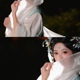 【汉服写真】妙玉临风：素玉垂纱，一袭缟素写尽孤洁