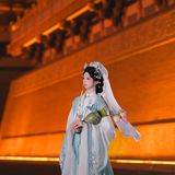 【汉服写真】妙玉临风：素玉垂纱，一袭缟素写尽孤洁