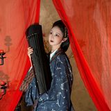 【汉服写真】和闺蜜穿越西汉 曲裾双双入画来