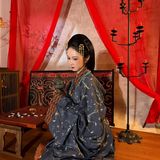 【汉服写真】和闺蜜穿越西汉 曲裾双双入画来
