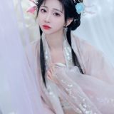 【汉服写真】淡粉刺绣汉服佳人 娴静从容见清欢