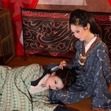 【汉服写真】和闺蜜穿越西汉 曲裾双双入画来