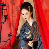 【汉服写真】和闺蜜穿越西汉 曲裾双双入画来