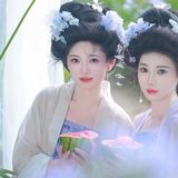 【汉服写真】高髻簪花汉服姐妹 清雅温婉恰如诗