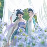 【汉服写真】高髻簪花汉服姐妹 清雅温婉恰如诗