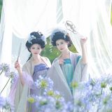 【汉服写真】高髻簪花汉服姐妹 清雅温婉恰如诗