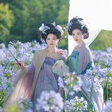 【汉服写真】高髻簪花汉服姐妹 清雅温婉恰如诗