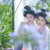 【汉服写真】高髻簪花汉服姐妹 清雅温婉恰如诗