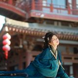 【汉服写真】先秦一梦广袖揽碎金 青龙寺下衣袂生辉