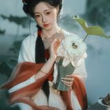 【汉服写真】蓝调荷花·汉家清影