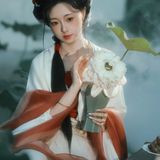 【汉服写真】蓝调荷花·汉家清影