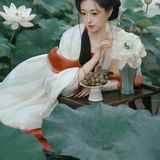 【汉服写真】蓝调荷花·汉家清影