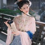 芭蕉影下 · 一袭粉白 宋制第7帧/11·竖幅