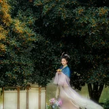 一襟秋意半袖桂香｜桂花树下的汉服少女 第5帧