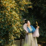 一襟秋意半袖桂香｜桂花树下的汉服少女 第9帧