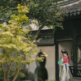 园林里的华丽丽神仙图第二弹｜苏州园林汉服写真 第4帧