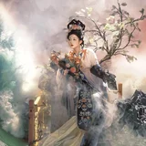拍到了语文课本的封面｜仿洛神图汉服写真 第9帧