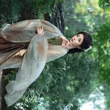 青伞轻擎林下影，罗衣漫染一川烟｜洛阳清冷风汉服写真 第5帧