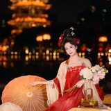 大唐芙蓉园汉服写真｜暮色金阁梦回长安 第2帧