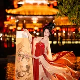 大唐芙蓉园汉服写真｜暮色金阁梦回长安 第4帧
