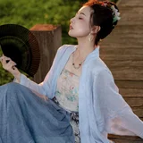 橘子味的黄昏｜夏日水岸汉服写真 第4帧