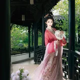 倚花愁不语，独坐抚瑶琴｜园林古琴汉服写真 第4帧