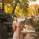 篱畔秋酣一觉清｜大观园秋日赏菊汉服写真 第1帧