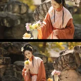 篱畔秋酣一觉清｜大观园秋日赏菊汉服写真 第2帧