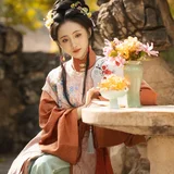 篱畔秋酣一觉清｜大观园秋日赏菊汉服写真 第6帧