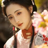 篱畔秋酣一觉清｜大观园秋日赏菊汉服写真 第7帧
