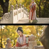 篱畔秋酣一觉清｜大观园秋日赏菊汉服写真 第8帧