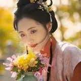 篱畔秋酣一觉清｜大观园秋日赏菊汉服写真 第10帧