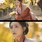 篱畔秋酣一觉清｜大观园秋日赏菊汉服写真 第11帧
