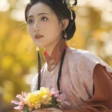篱畔秋酣一觉清｜大观园秋日赏菊汉服写真 第13帧