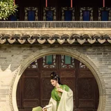 兰香如故｜月洞门里的大明贵女明制汉服写真 第14帧