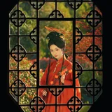 一袭红衣，满园秋色｜秋日园林汉服写真 第5帧