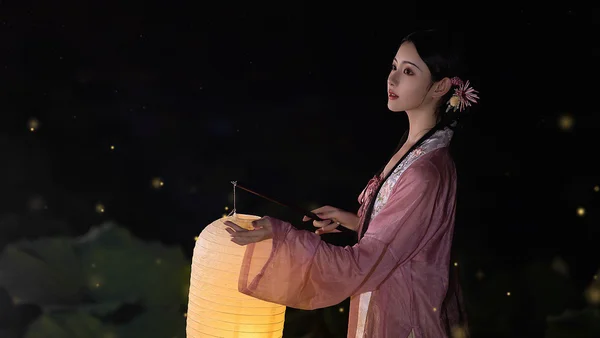 荷塘夜色|汉服人像