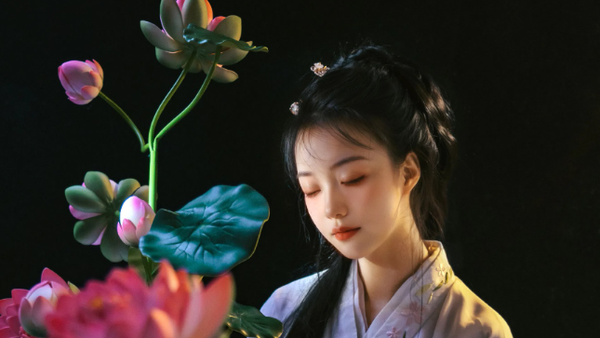汉服|墨影花韵