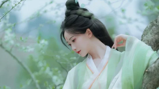 汉服|簪花踏青，折枝江南春色