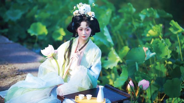 荷韵清夏 | 一袭汉服，一池风雅