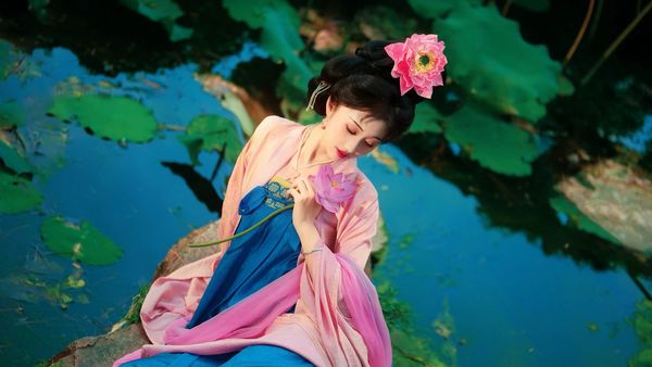【汉服写真】夏日荷花仙子