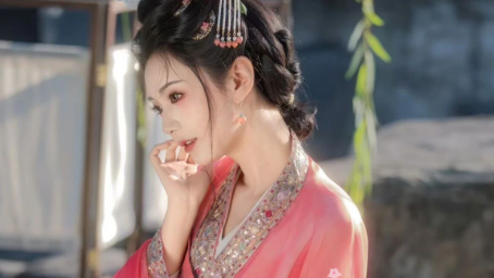 【汉服写真】罗衣拂过花枝颤