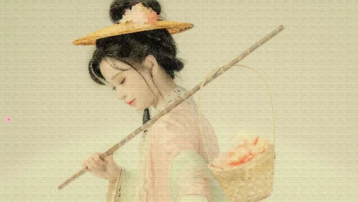 簪花仕女图 · 从古画里走出来的人