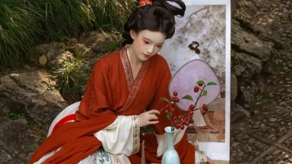 羽衣常带烟霞色｜园林复古汉服写真