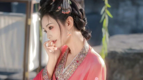 【汉服写真】罗衣拂过花枝颤