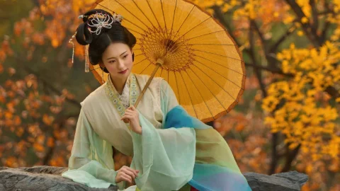 颐和秋序，宋韵仕女｜颐和园汉服写真