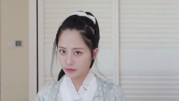 【发型教程】穿汉服帅气的魏晋武侠风发型，男女都适用！
